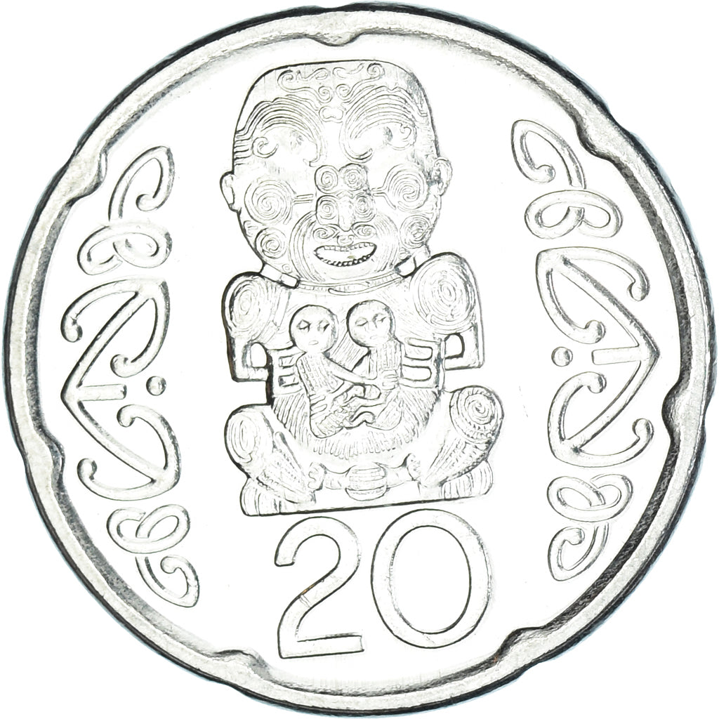 Coin, New Zealand, 20 Cents, 2006