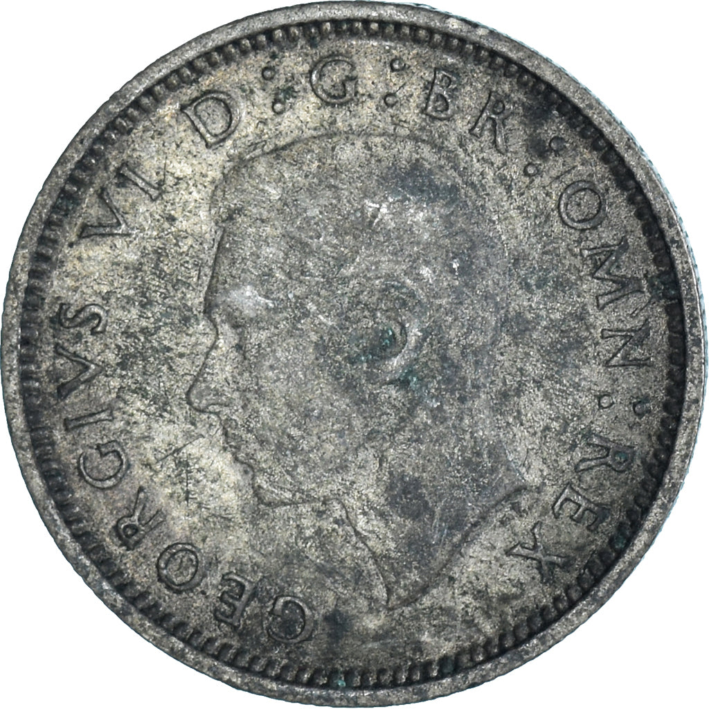 Münze, Großbritannien, 6 Pence, 1940