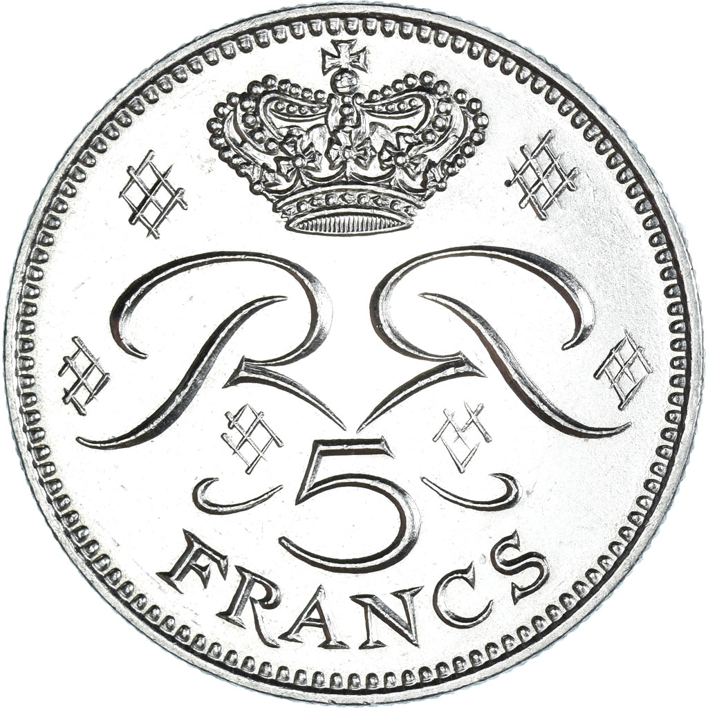 Coin, Monaco, 5 Francs, 1971