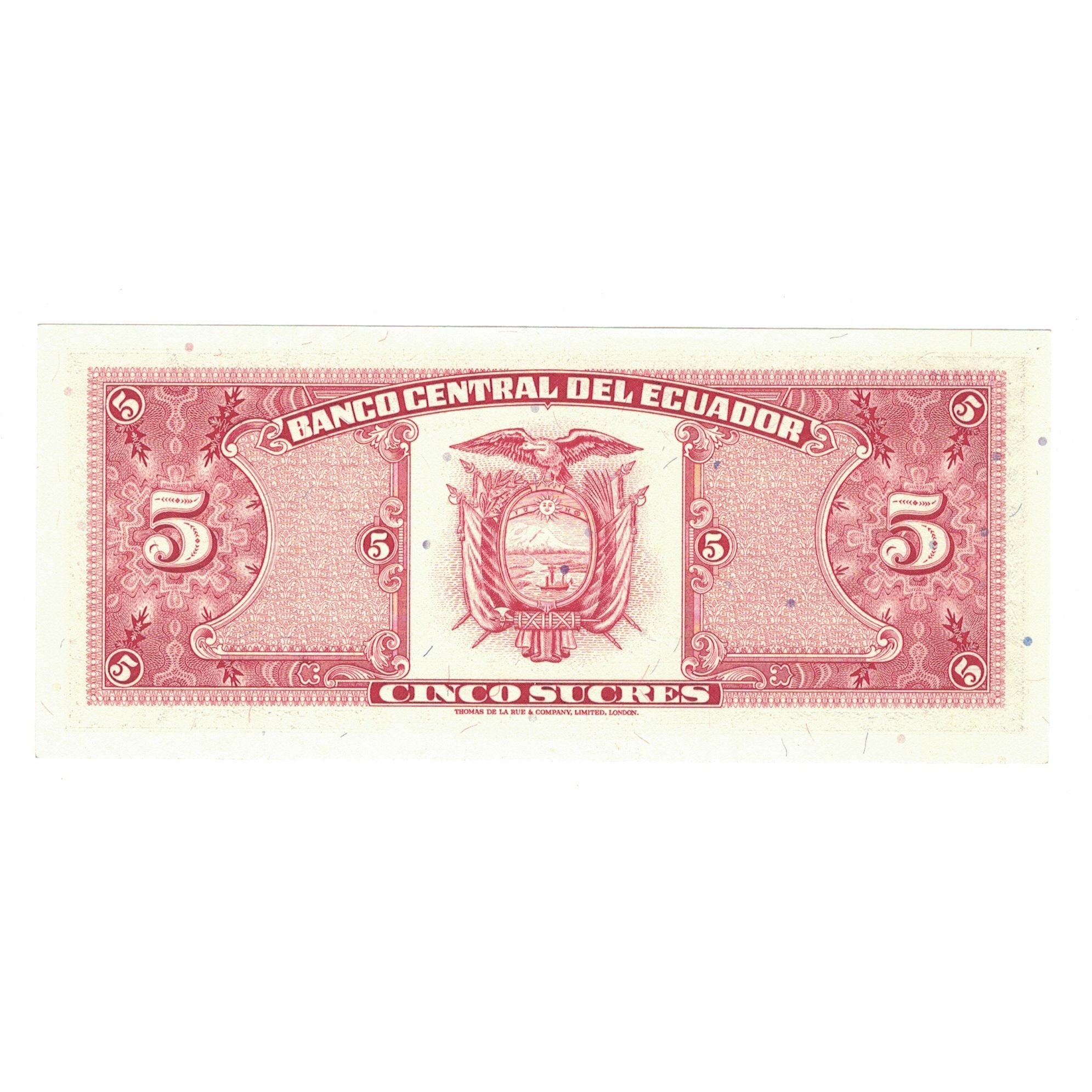 Banknot, Ekwador, 5 Sucres, 1988, 1988-11-22, KM:120A, UNC(65-70)