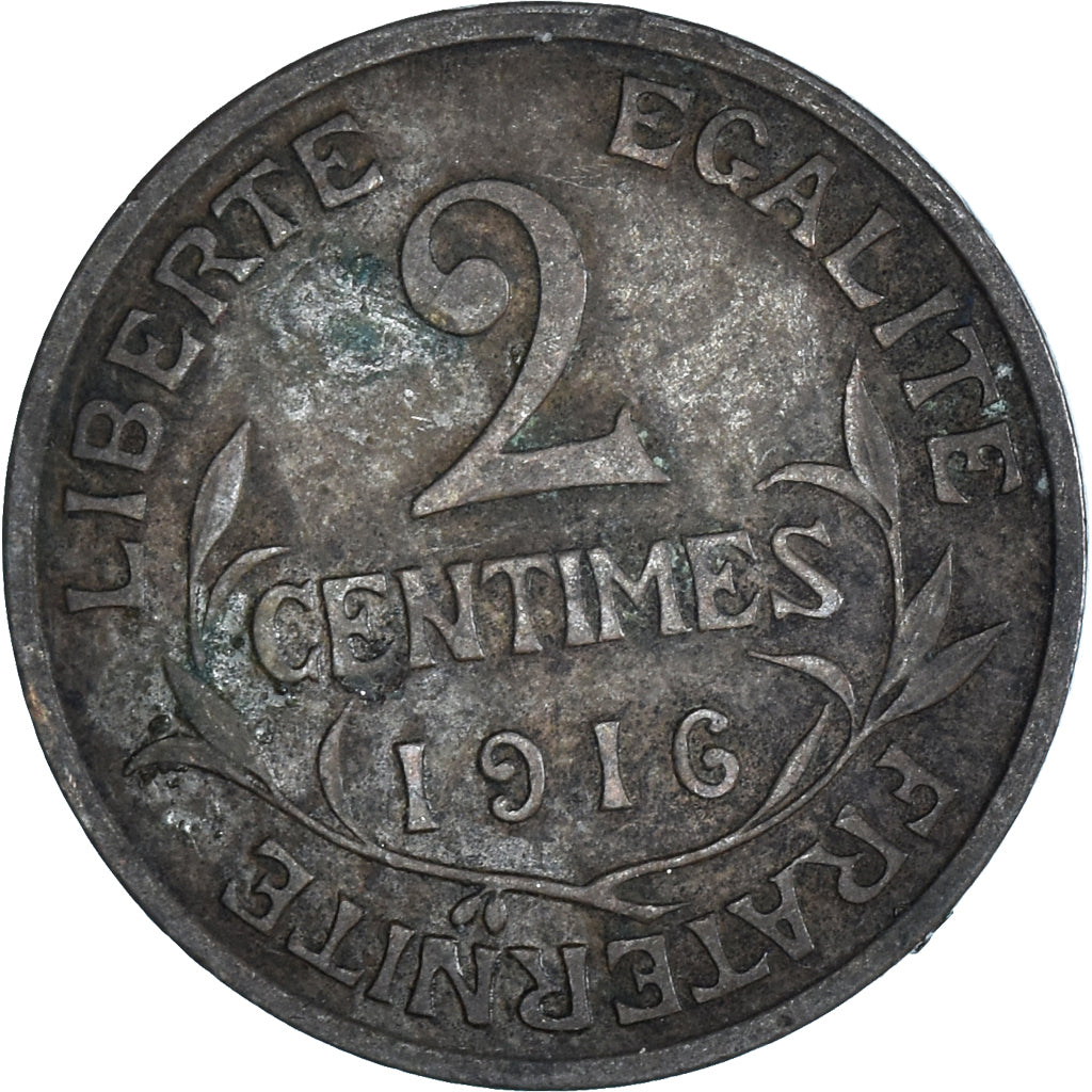 Moeda, França, 2 Centimes, 1916