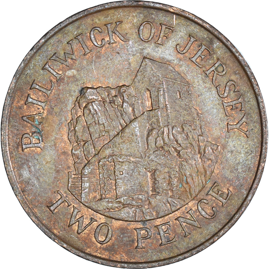 Moneta, Jersey, 2 Pence, 1983