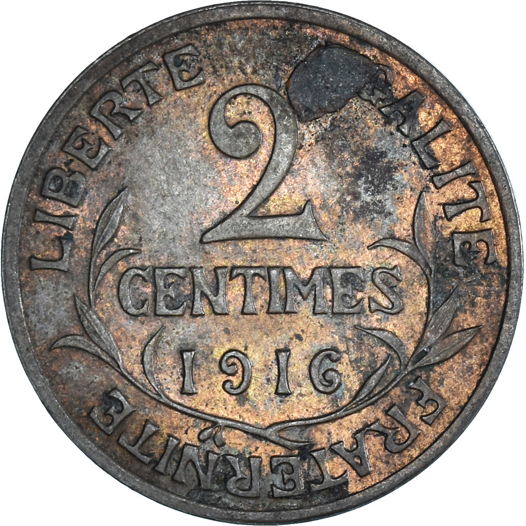 Coin, France, 2 Centimes, 1916