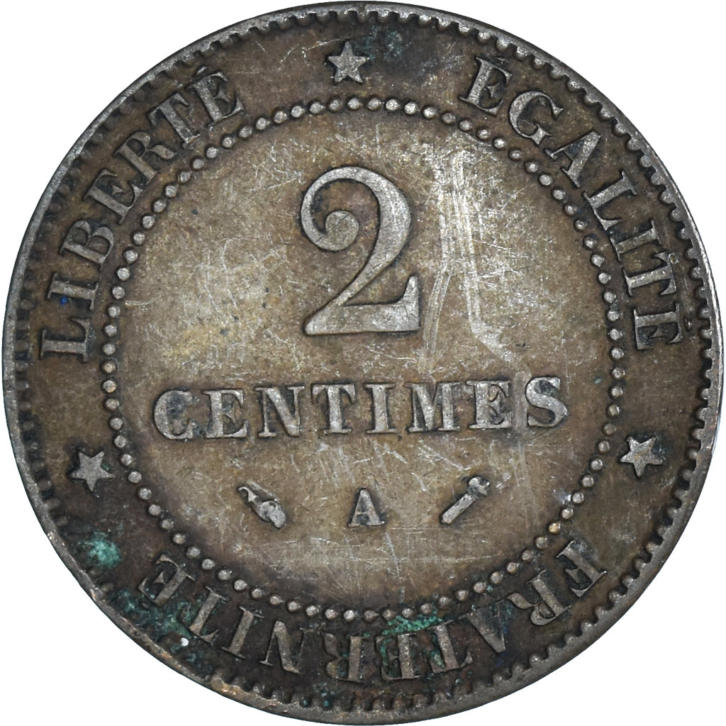 Moeda, França, 2 Centimes, 1895