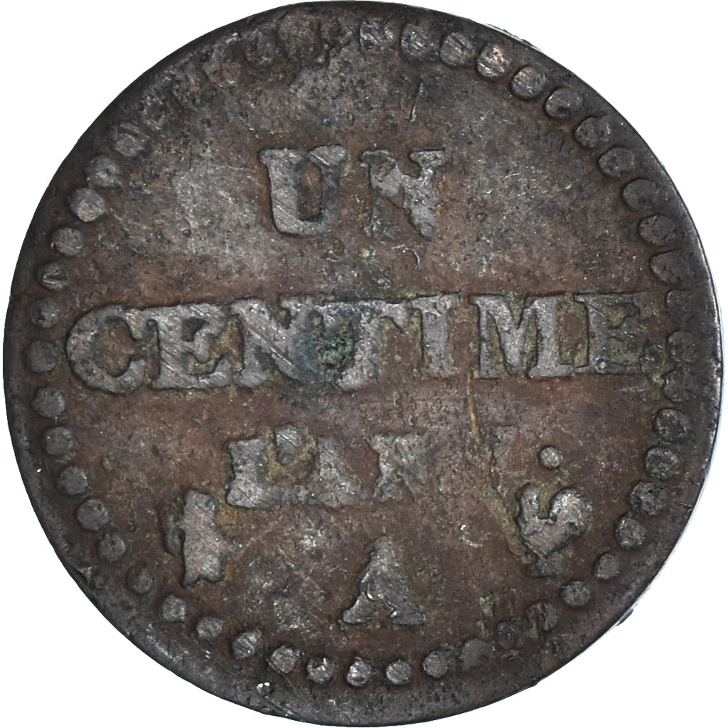 Moneta, Francja, Centime, AN 7