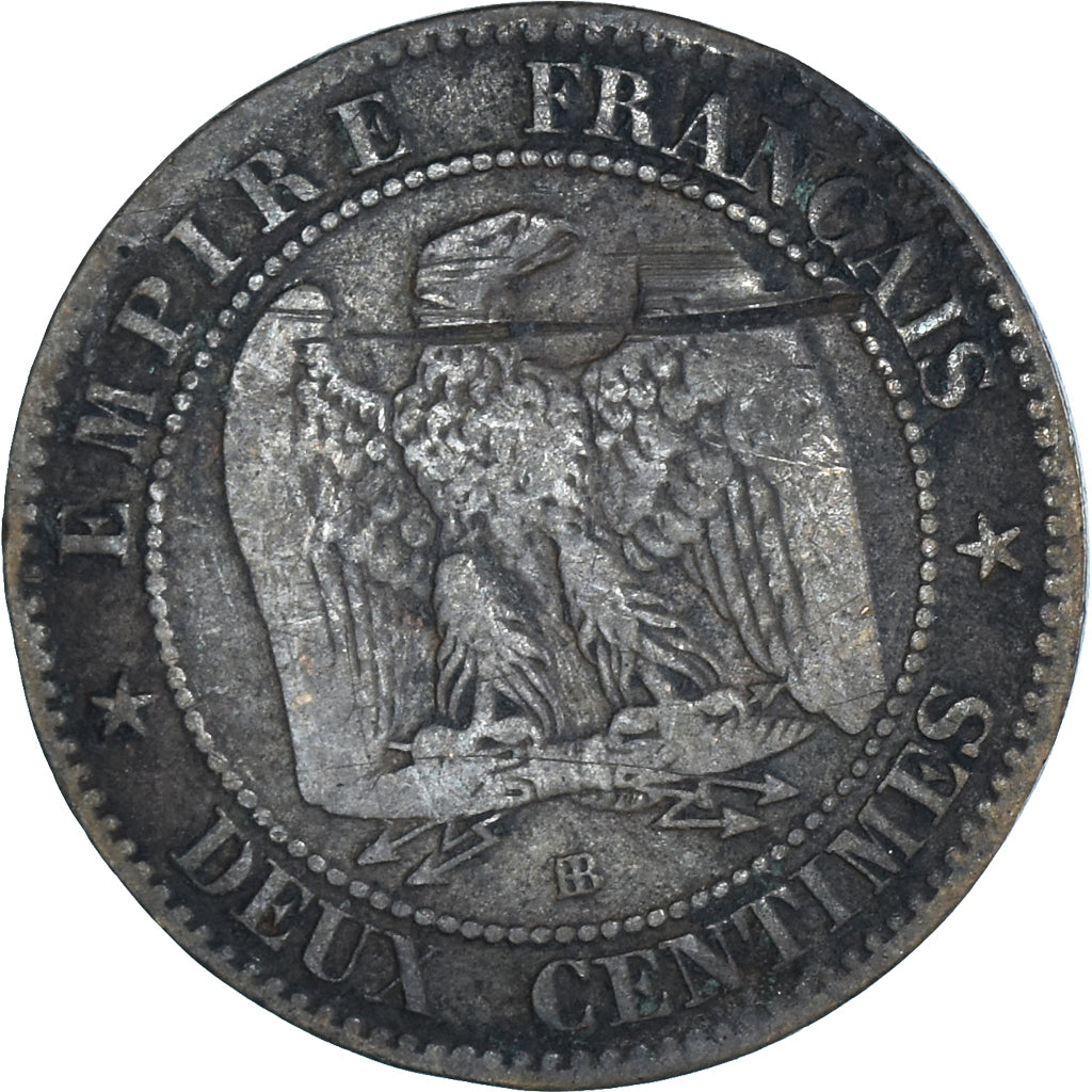 Münze, Frankreich, 2 Centimes, 1853