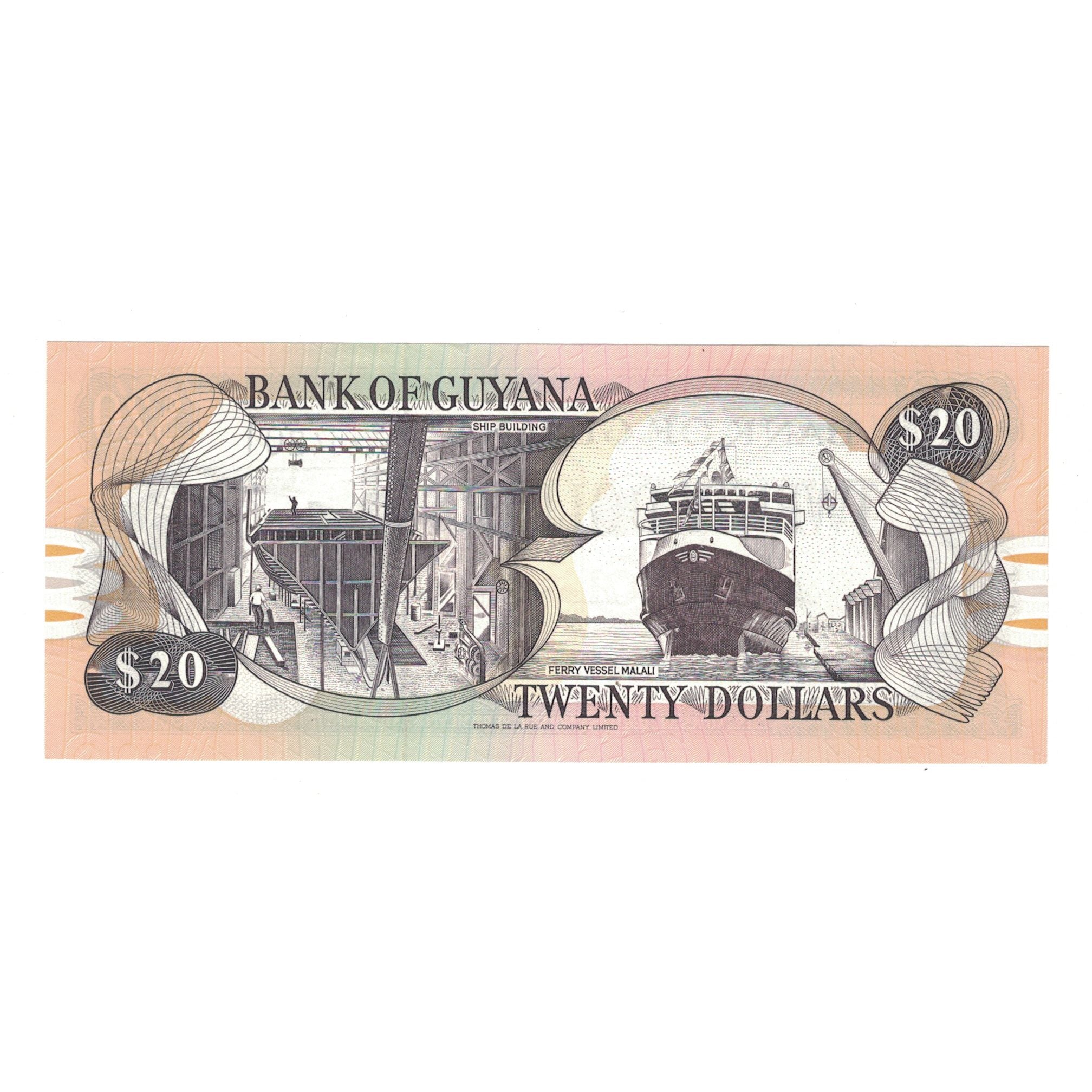Banknote, Guyana, 20 Dollars, Undated (1996), KM:30c, UNC(65-70)