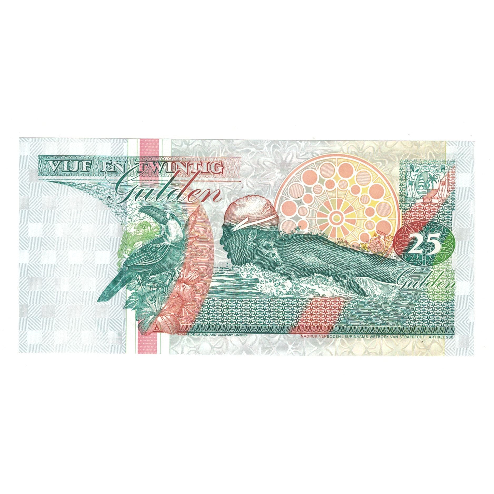 Billete, 25 Gulden, 1998, Surinam, 1998-02-10, KM:138d, UNC