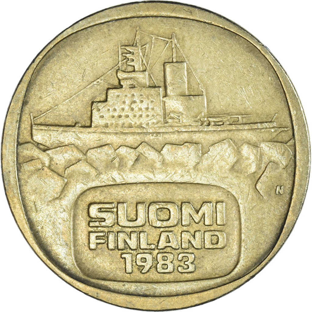 Moneta, Finlandia, 5 Markkaa, 1983