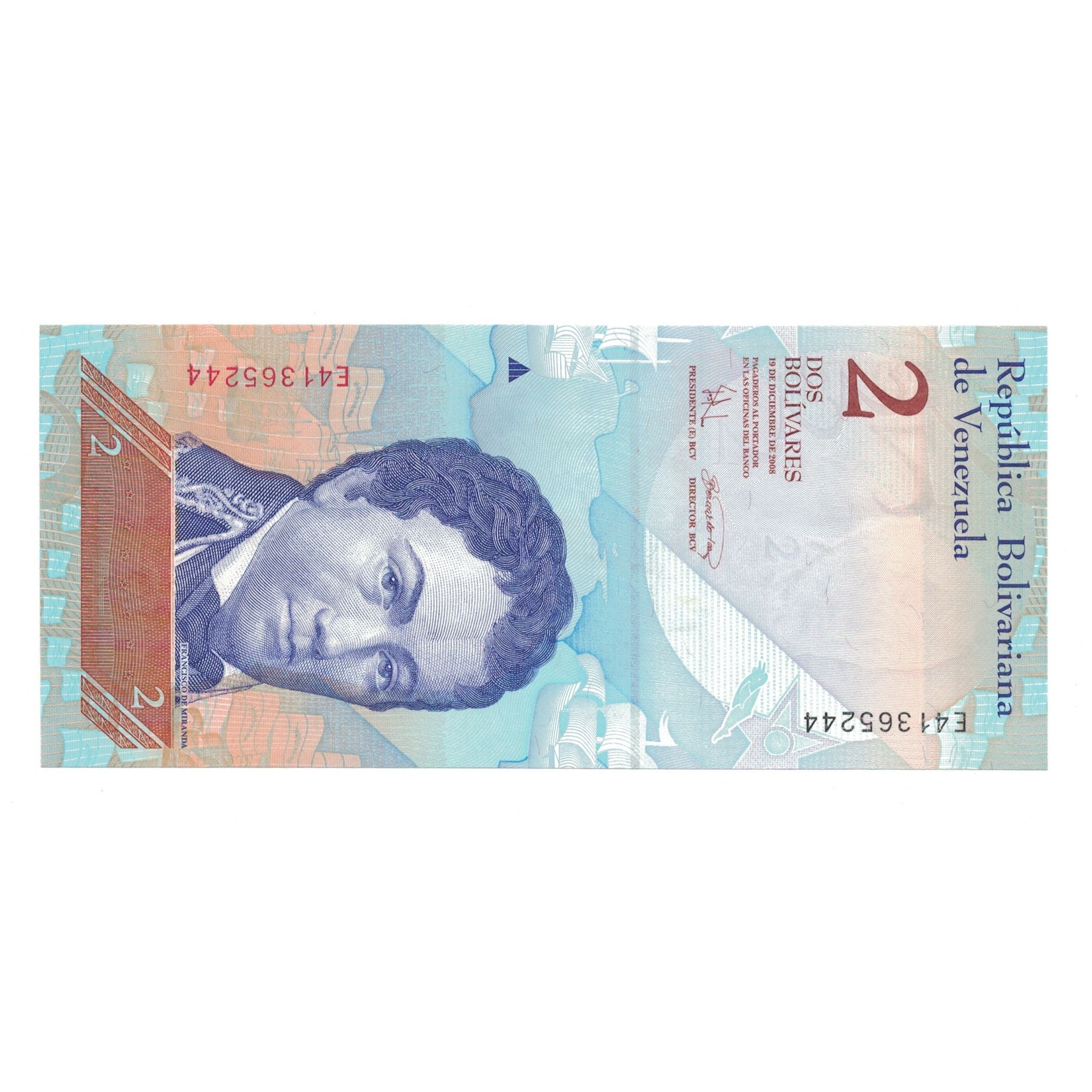 Billete, 2 Bolivares, 2008, Venezuela, 2008-12-19, UNC