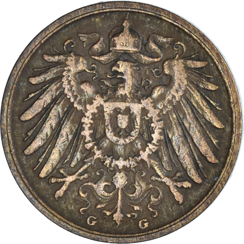 Moneda, ALEMANIA - IMPERIO, 2 Pfennig, 1904