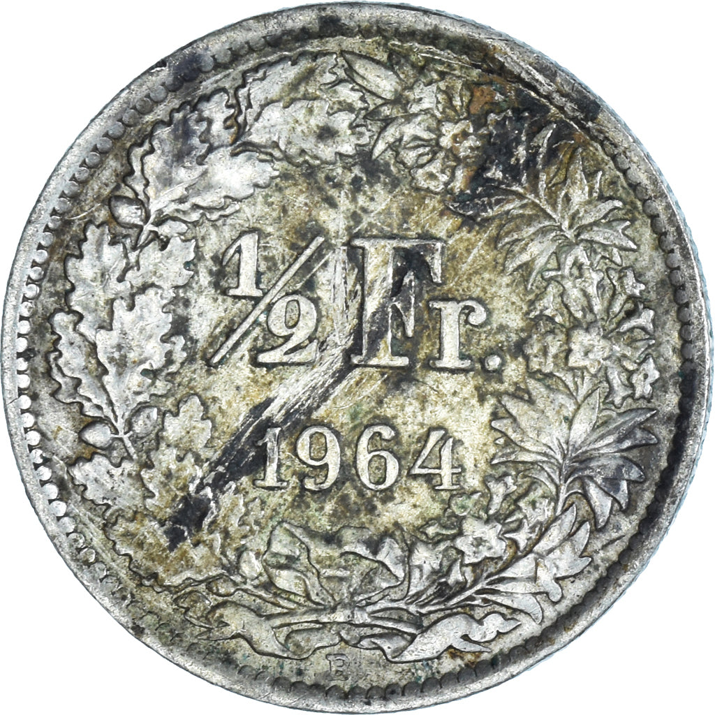 Münze, Schweiz, 1/2 Franc, 1964