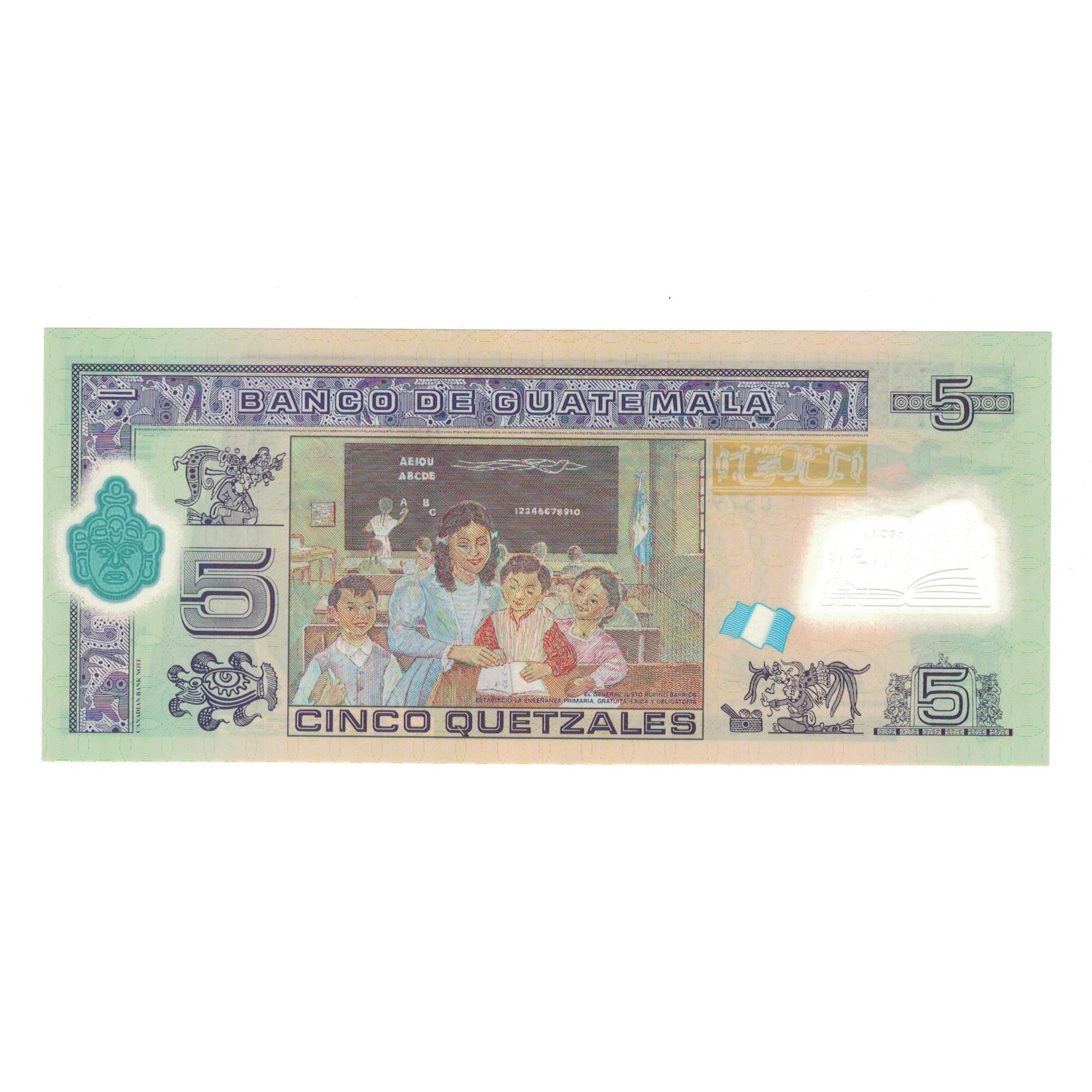 Billete, 5 Quetzales, 2010, Guatemala, 2010-05-19, KM:122, UNC