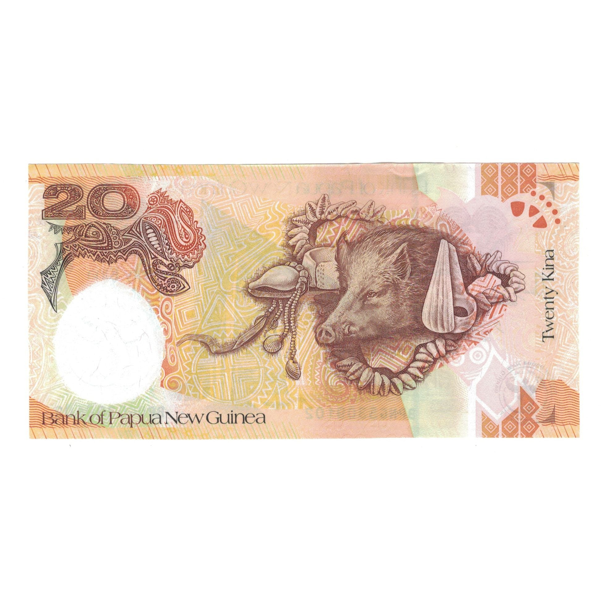 Banknote, Papua New Guinea, 20 Kina, 2010, KM:41, AU(55-58)