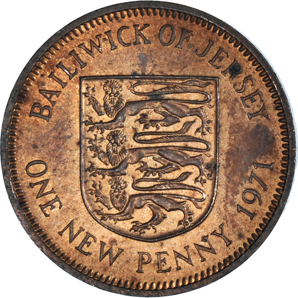 Moeda, Jersey, 1 New Penny, 1971