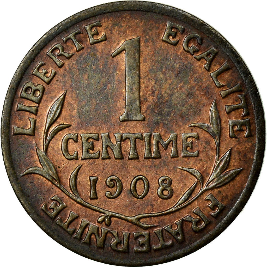 Moneta, Francia, Dupuis, Centime, 1908, SPL-, Bronzo, KM:840, Gadoury:90
