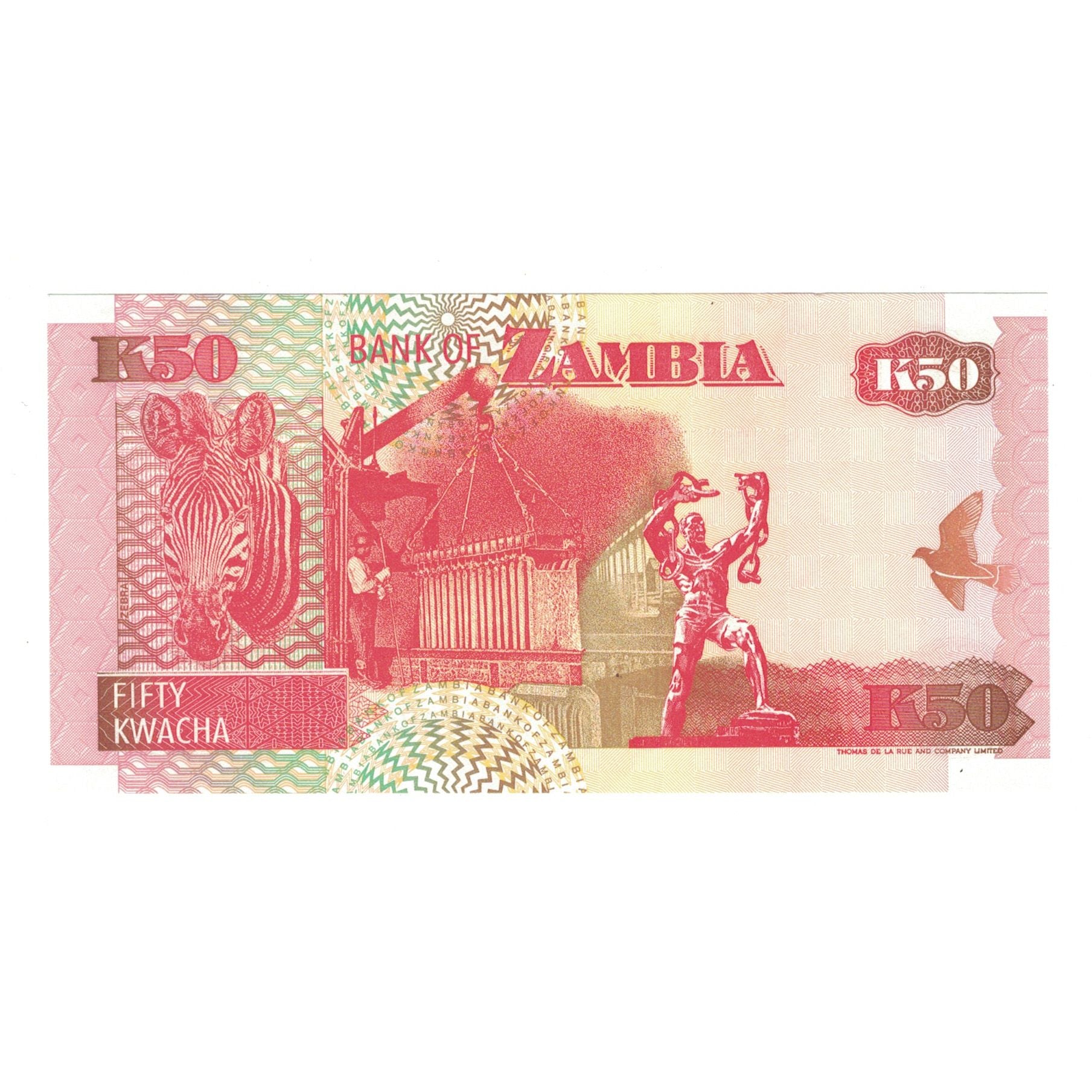 Banconote, Zambia, 50 Kwacha, 1992, KM:37b, SPL