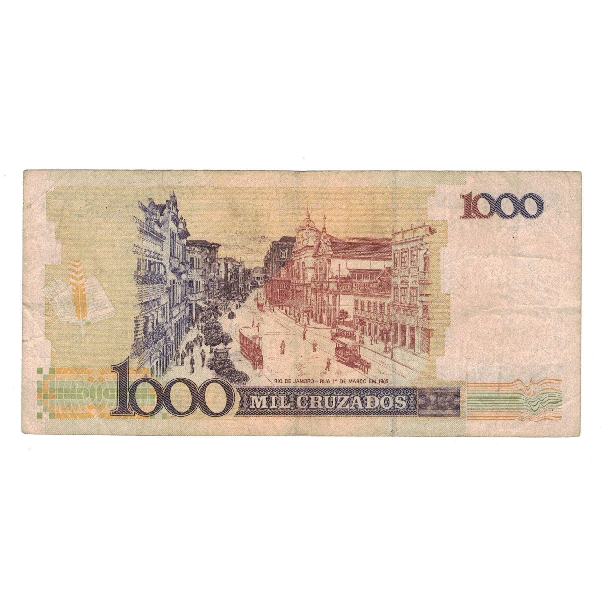 Banknote, Brazil, 1000 Cruzados, KM:213b, VF(20-25)