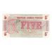 Nota, Grã-Bretanha, 5 New Pence, Undated (1972), KM:M44a, EF(40-45)