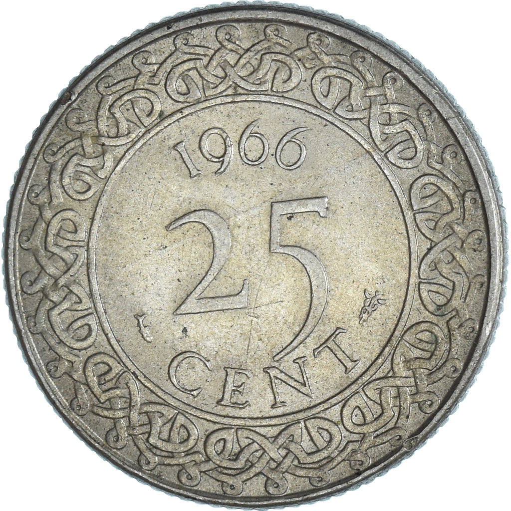 Münze, Surinam, 25 Cents, 1966