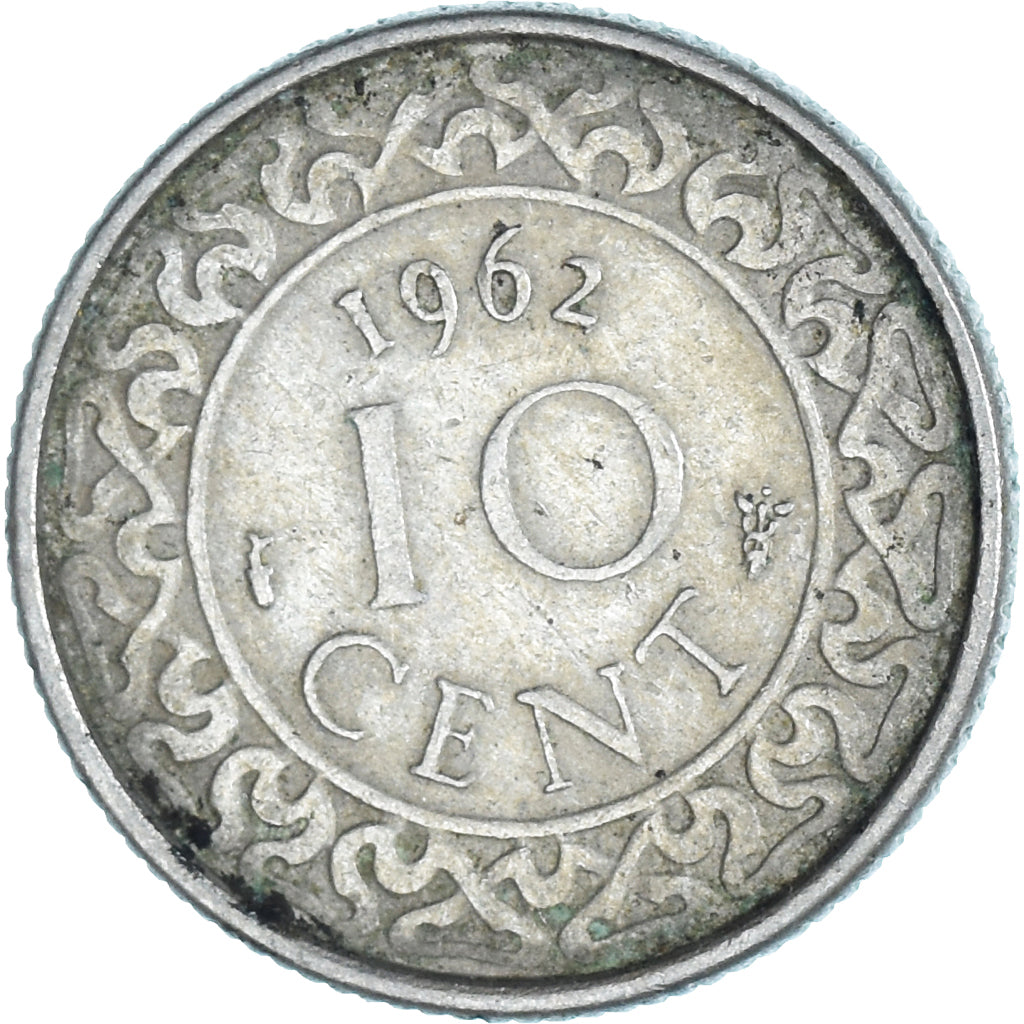 Moeda, Suriname, 10 Cents, 1962