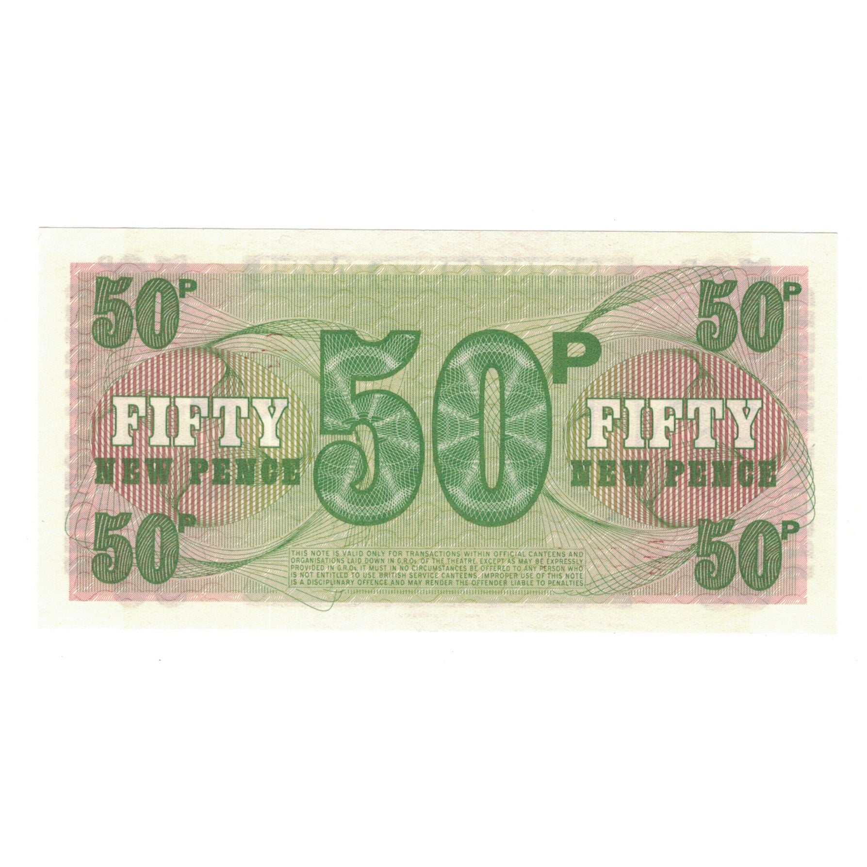Nota, Grã-Bretanha, 50 New Pence, KM:M46a, UNC(65-70)