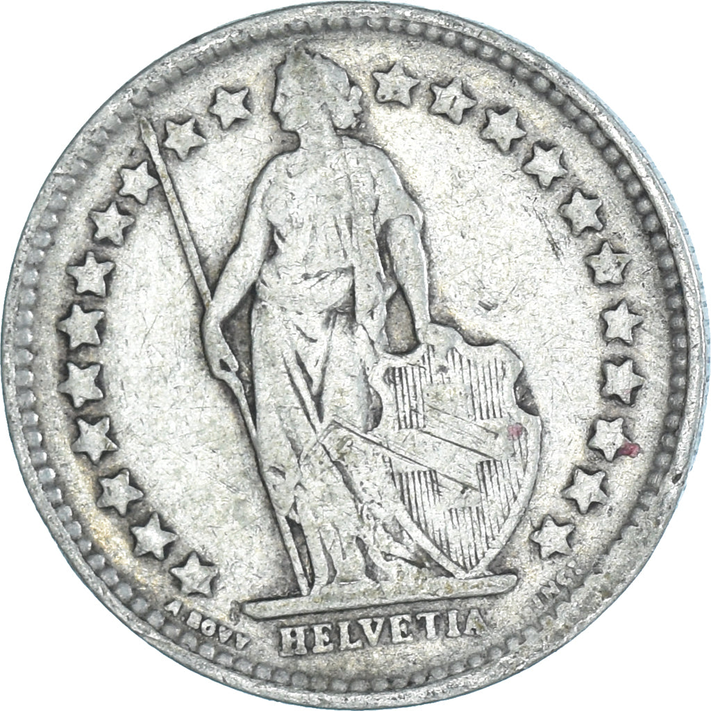Moneda, Suiza, 1/2 Franc, 1928
