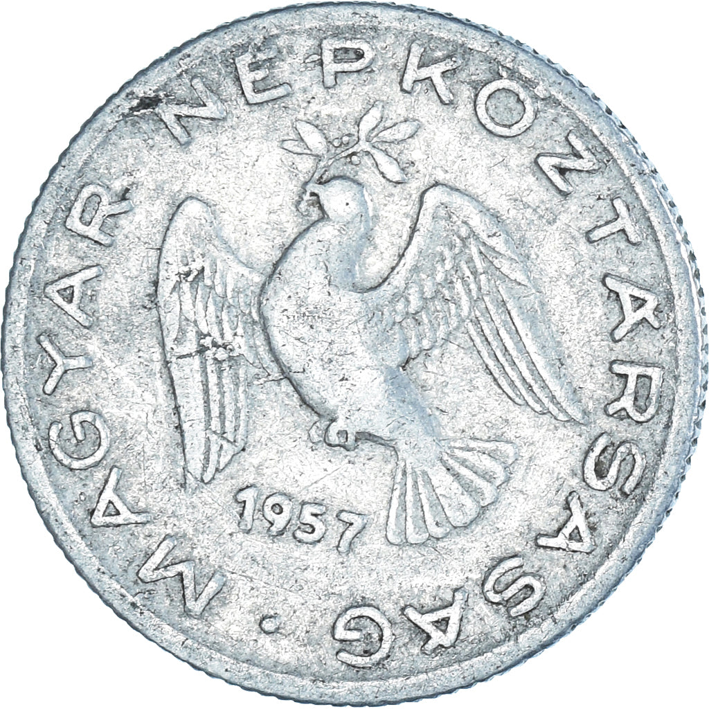 Münze, Ungarn, 10 Filler, 1957