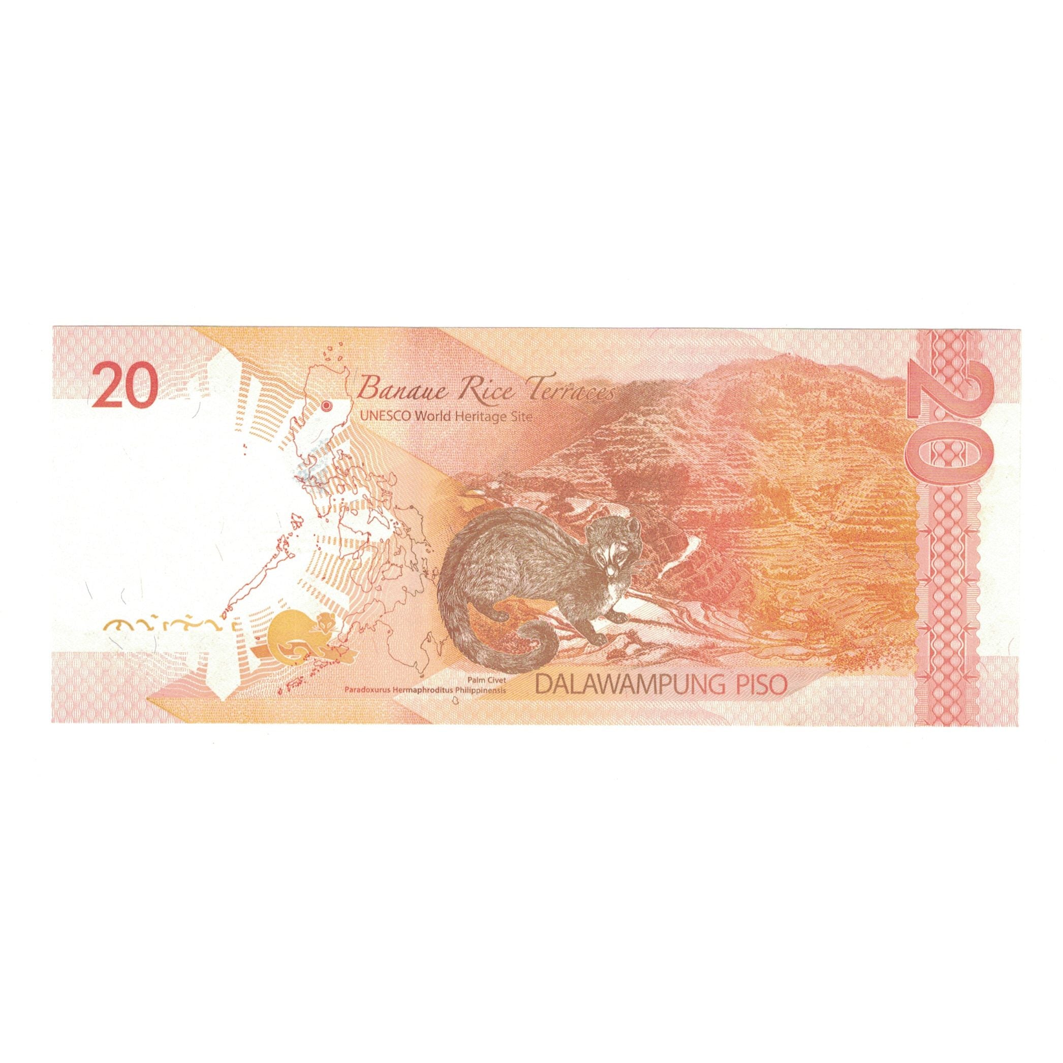 Banconote, Filippine, 20 Piso, 2010, KM:206a, FDS