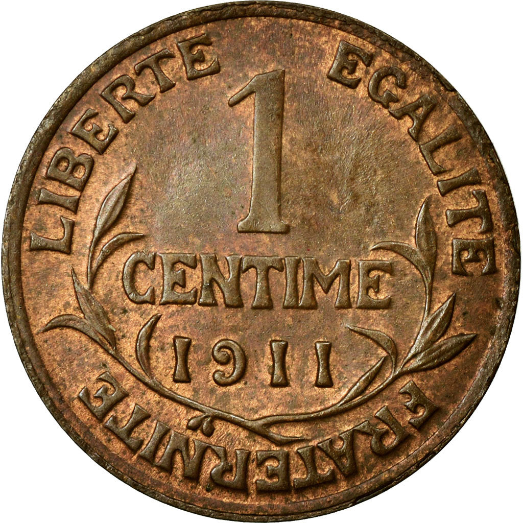 Moneta, Francia, Dupuis, Centime, 1911, SPL-, Bronzo, KM:840, Gadoury:90