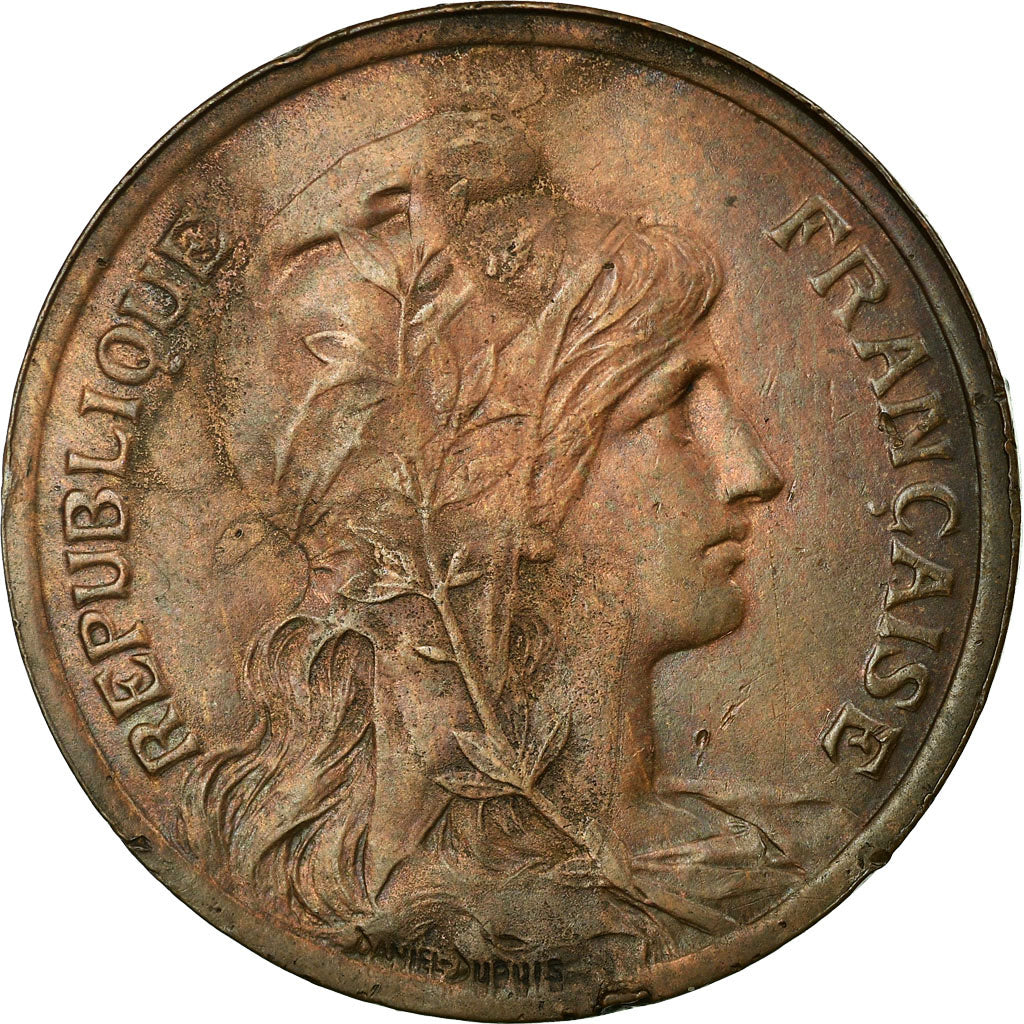 Coin, France, Dupuis, 10 Centimes, 1921, AU(50-53), Bronze, KM:843, Gadoury:277
