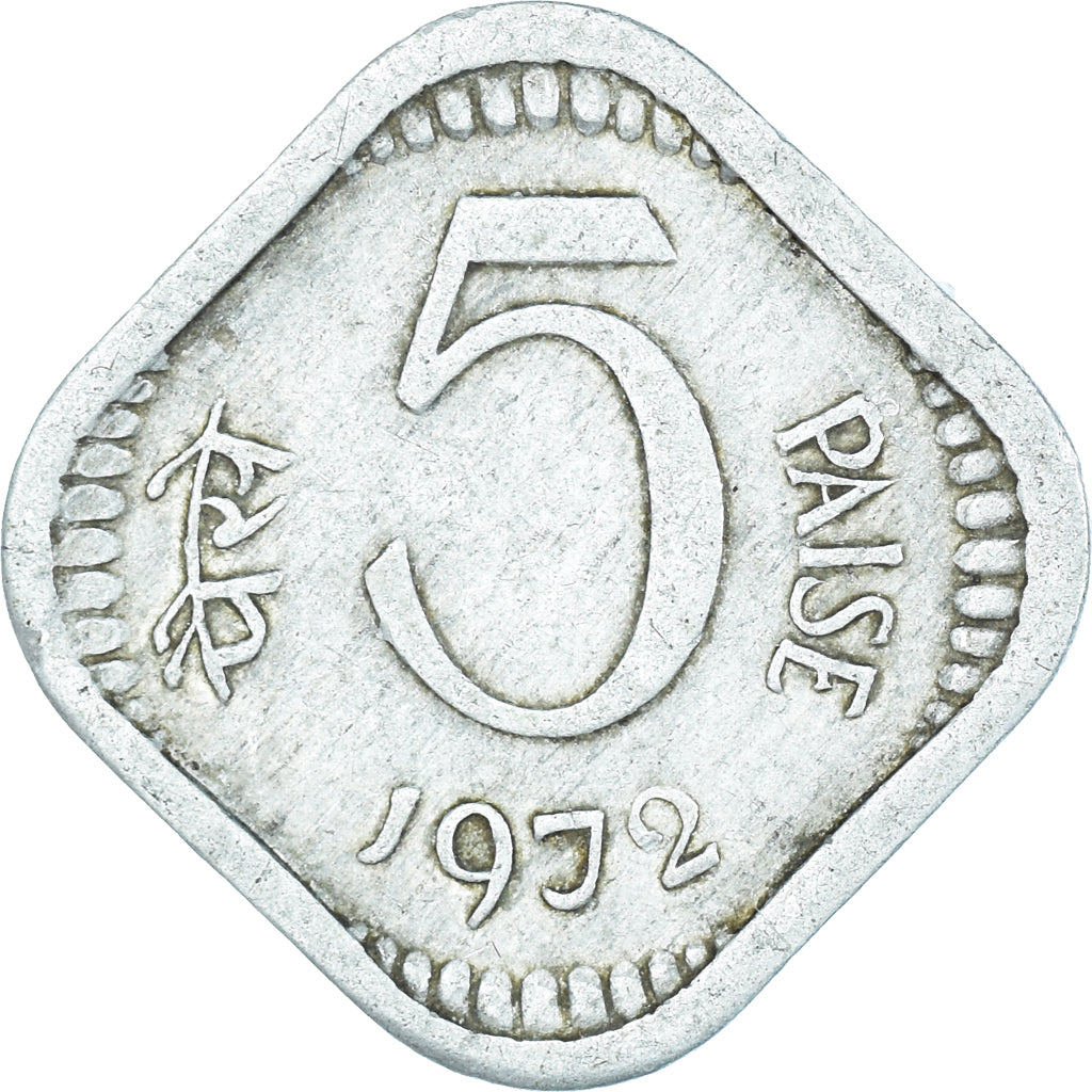 Coin, India, 5 Paise, 1972
