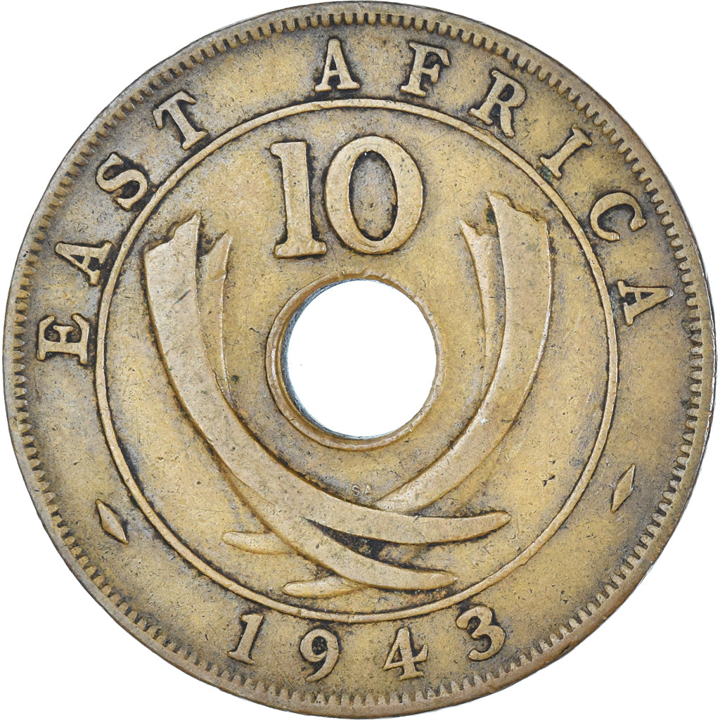 Coin, EAST AFRICA, 10 Cents, 1943