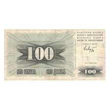 Banknote, Bosnia - Herzegovina, 100 Dinara, 1992, 1992-07-01, KM:13a, VF(20-25)