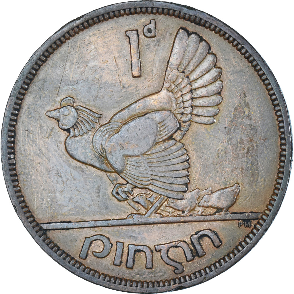 Moeda, REPÚBLICA DA IRLANDA, Penny, 1949