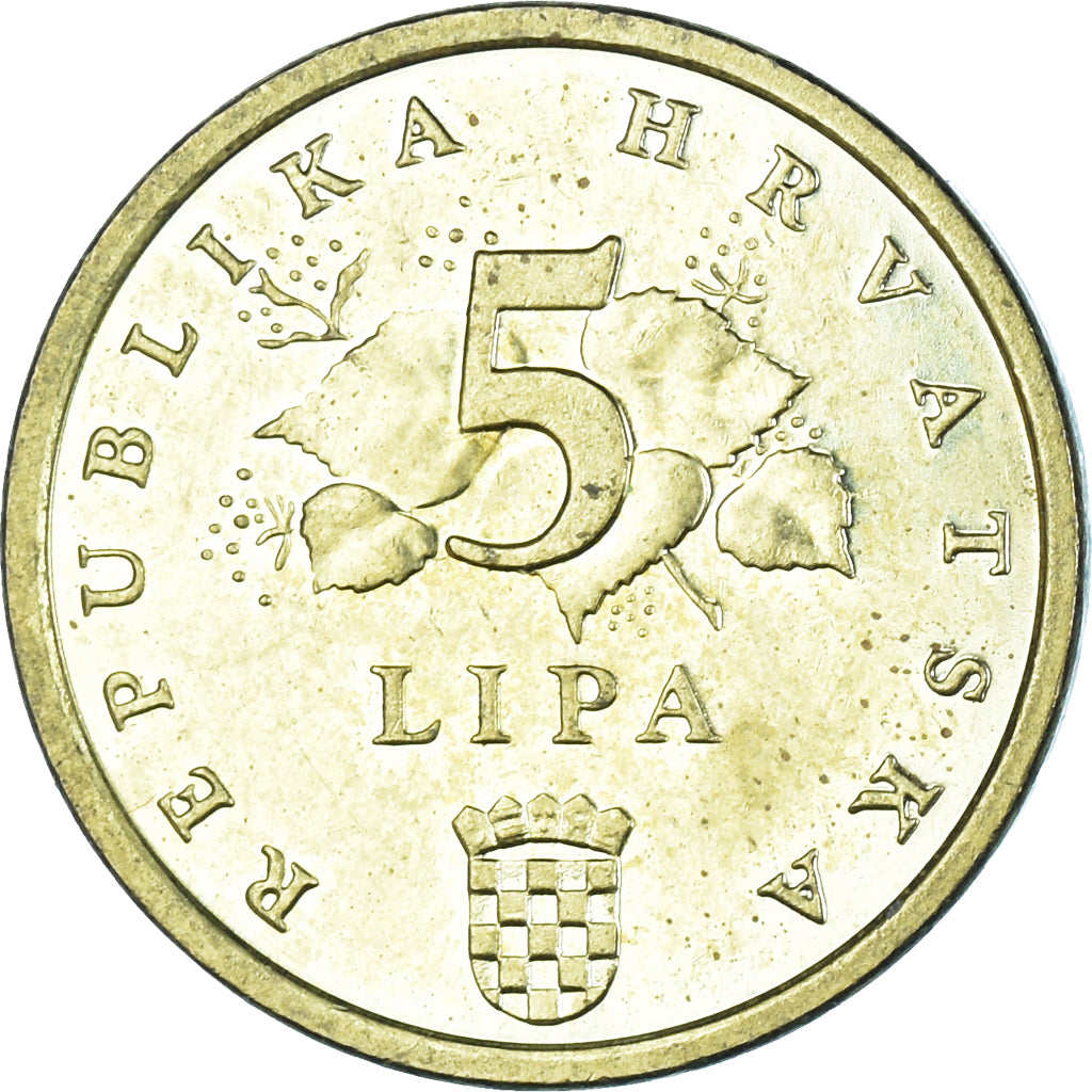 Moeda, Croácia, 5 Lipa, 2006