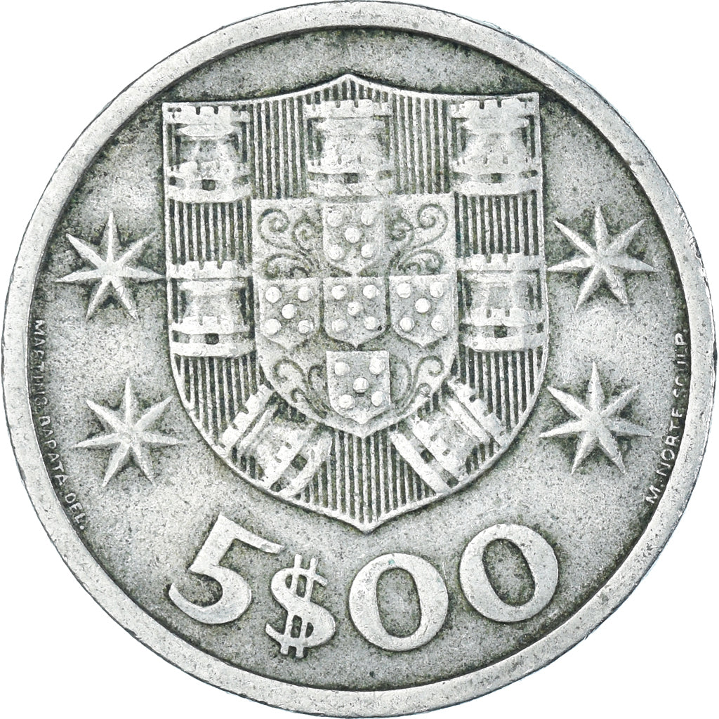 Moneda, Portugal, 5 Escudos, 1965
