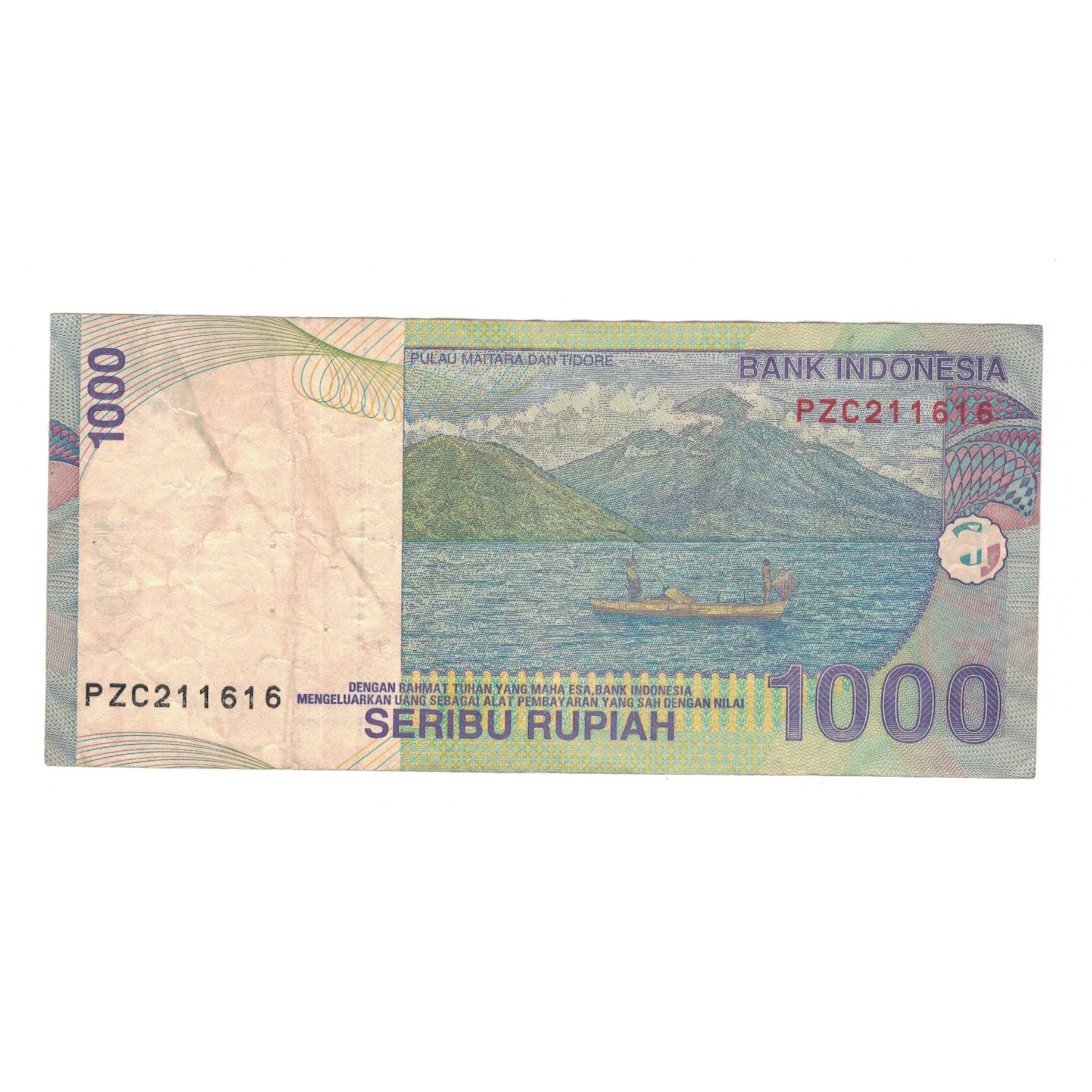 Nota, Indonésia, 1000 Rupiah, 2000, KM:141a, VF(30-35)
