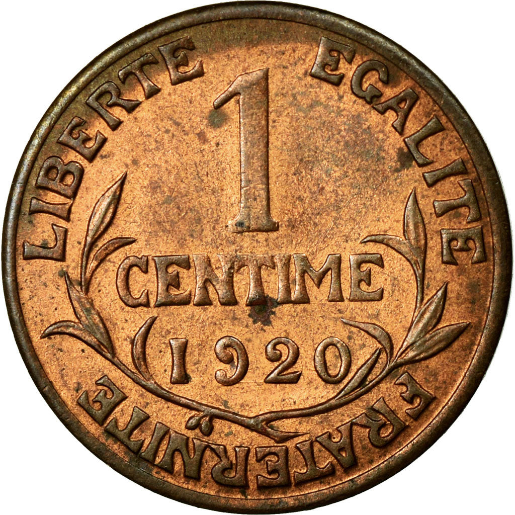 Moneta, Francia, Dupuis, Centime, 1920, SPL-, Bronzo, KM:840, Gadoury:90