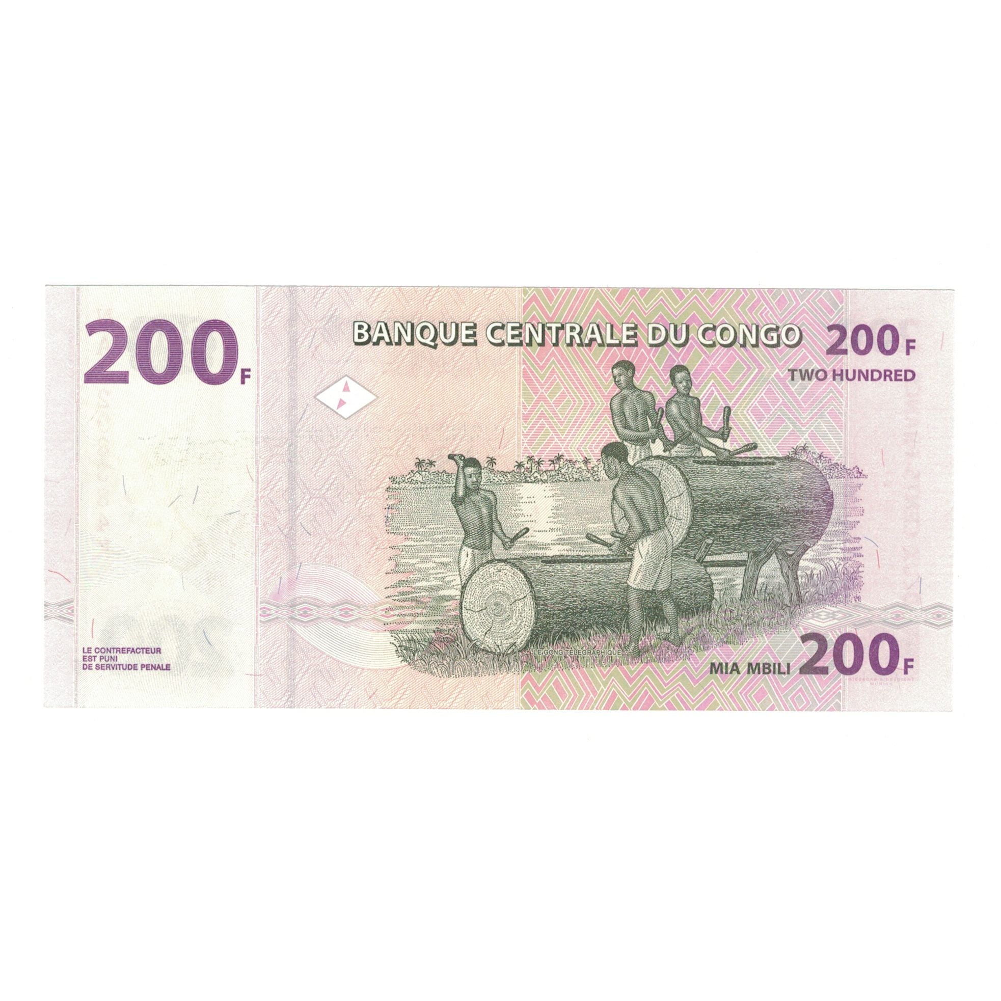 Banknote, Congo Democratic Republic, 200 Francs, 2007, 2007-07-31, KM:99a