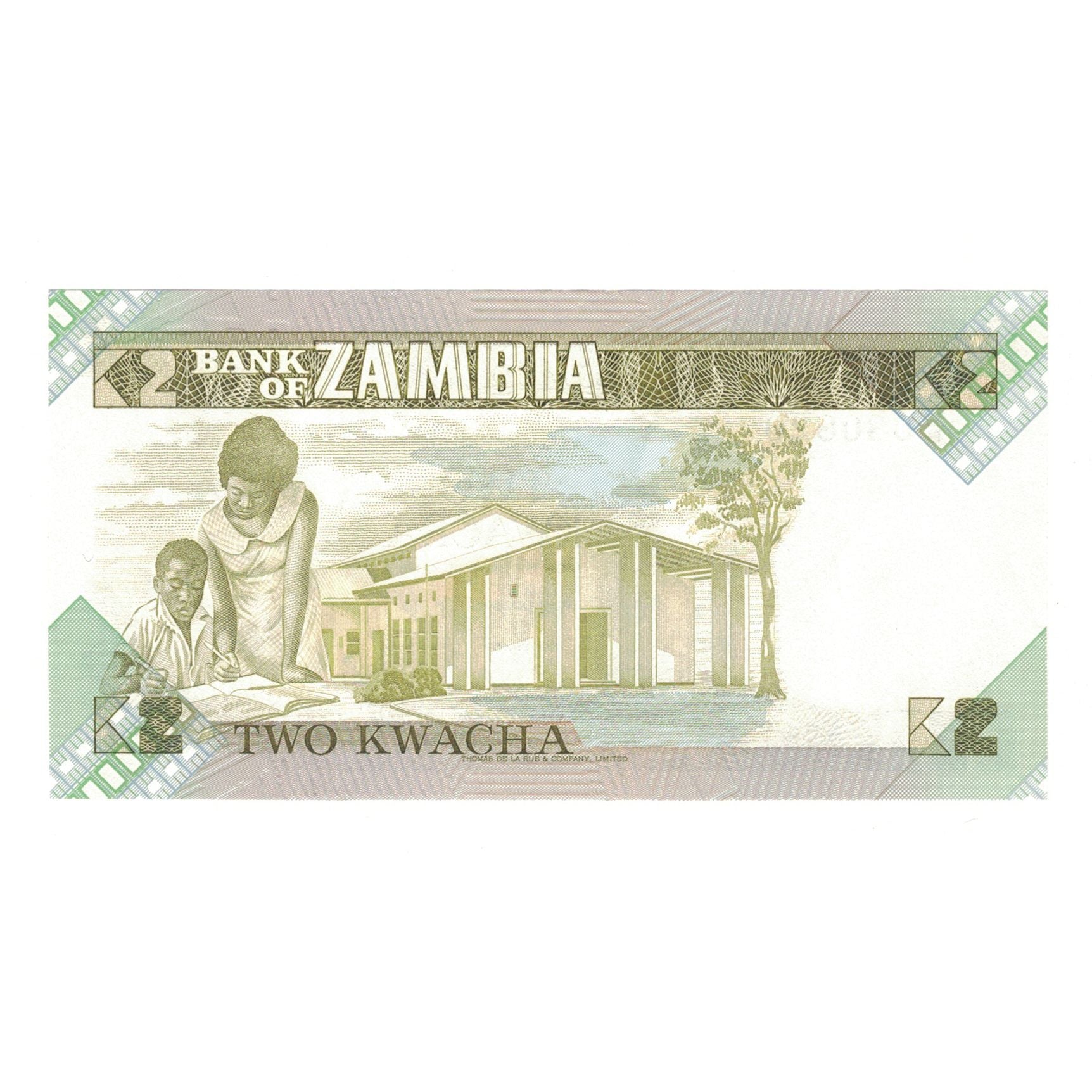 Billet, Zambie, 2 Kwacha, KM:24c, NEUF