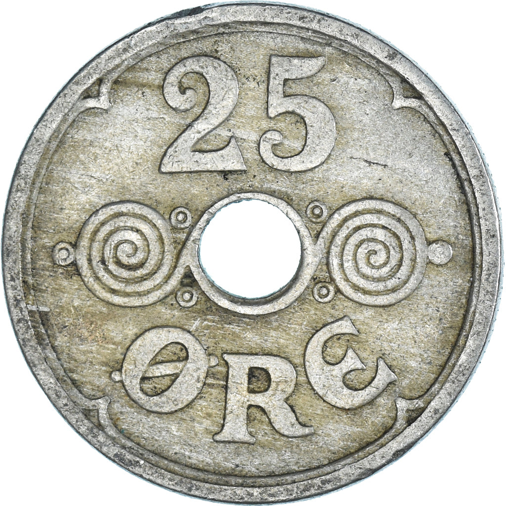 Moneta, Danimarca, 25 Öre, 1936