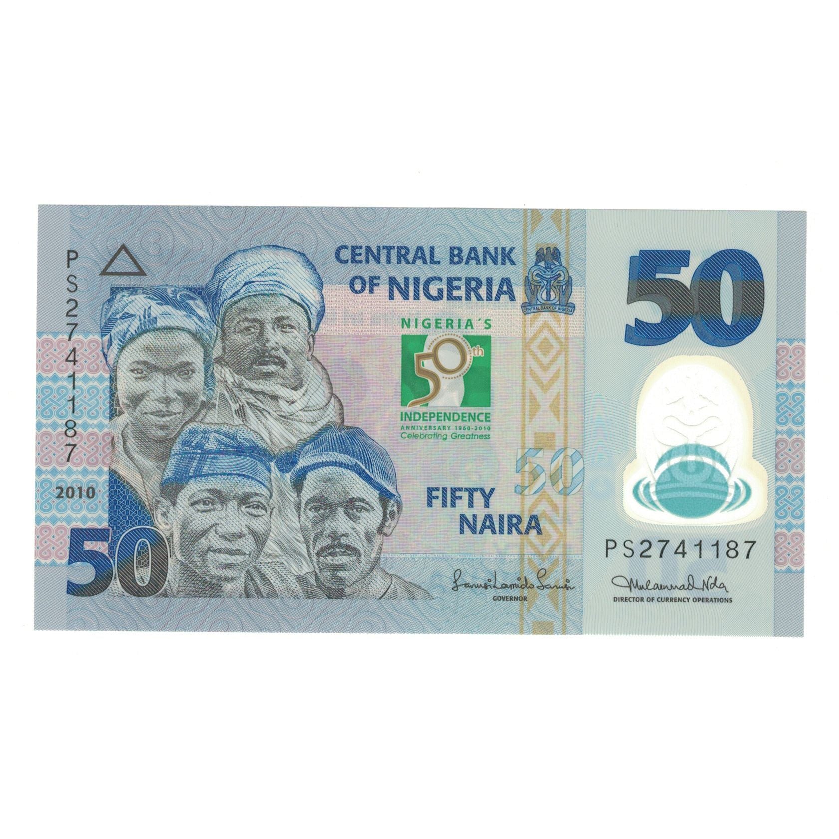 Banknote, Nigeria, 50 Naira, 2010, KM:37, UNC(65-70)