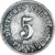 Moeda, Alemanha, 5 Pfennig, 1890