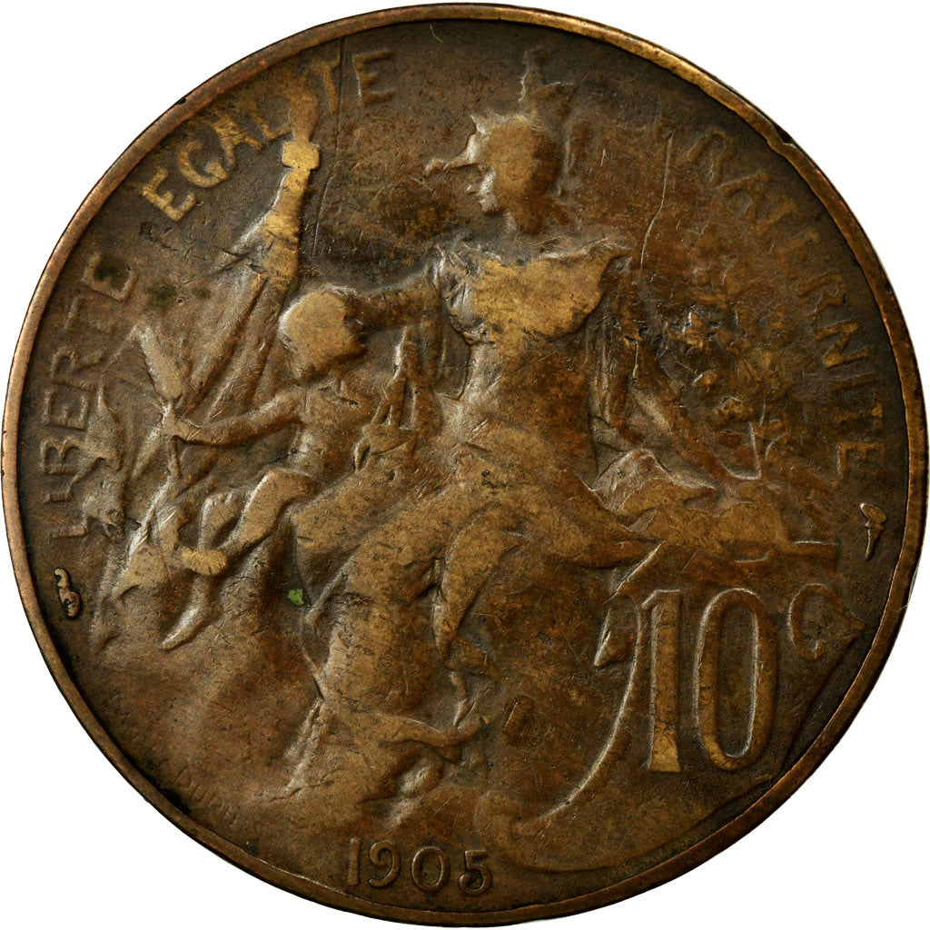 Coin, France, Dupuis, 10 Centimes, 1905, VF(20-25), Bronze, KM:843, Gadoury:277