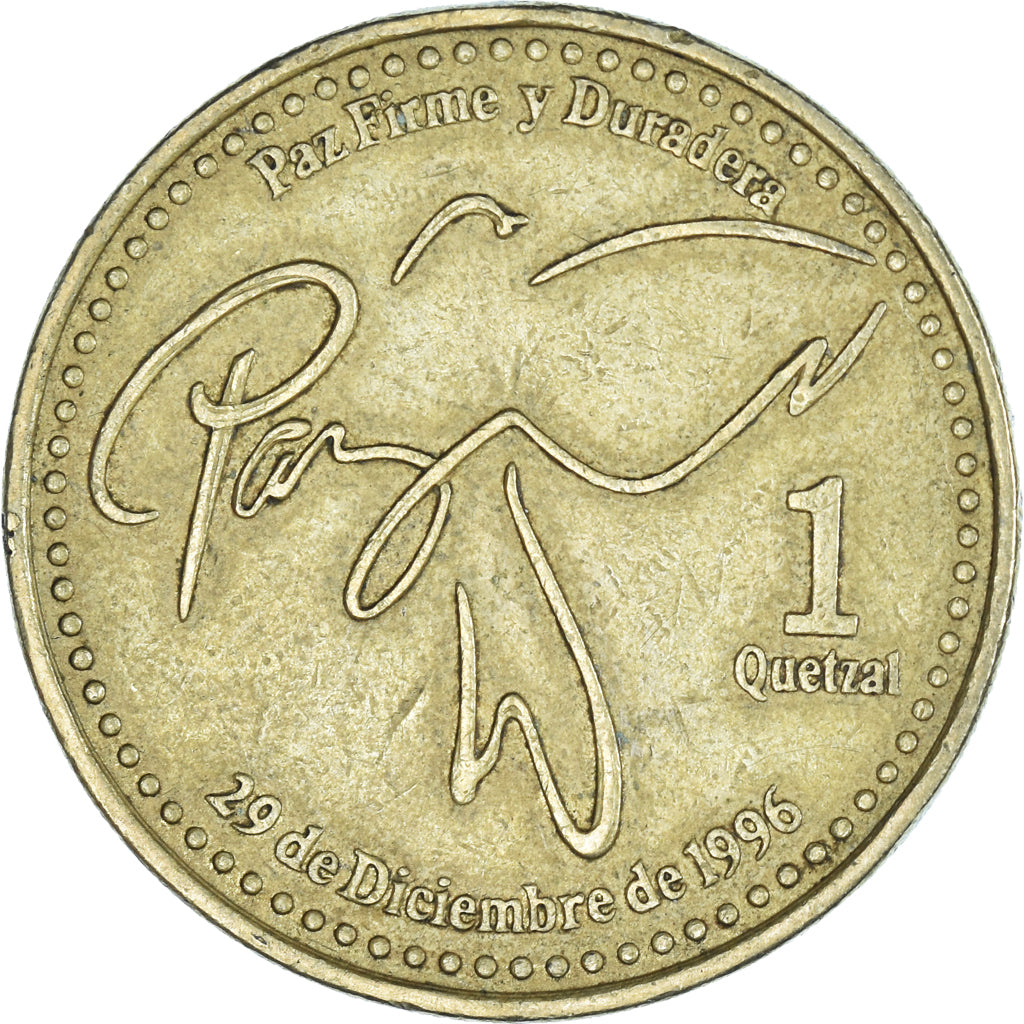 Coin, Guatemala, Quetzal, 1999