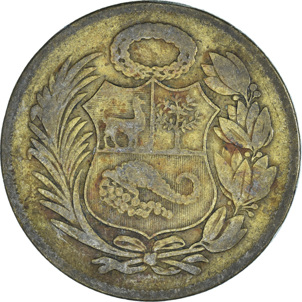 Coin, Peru, Sol, 1946