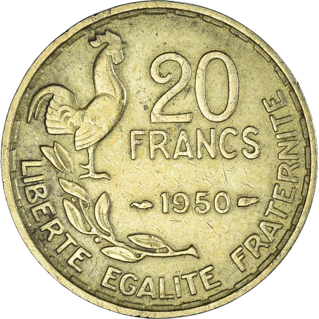 Coin, France, 20 Francs, 1950