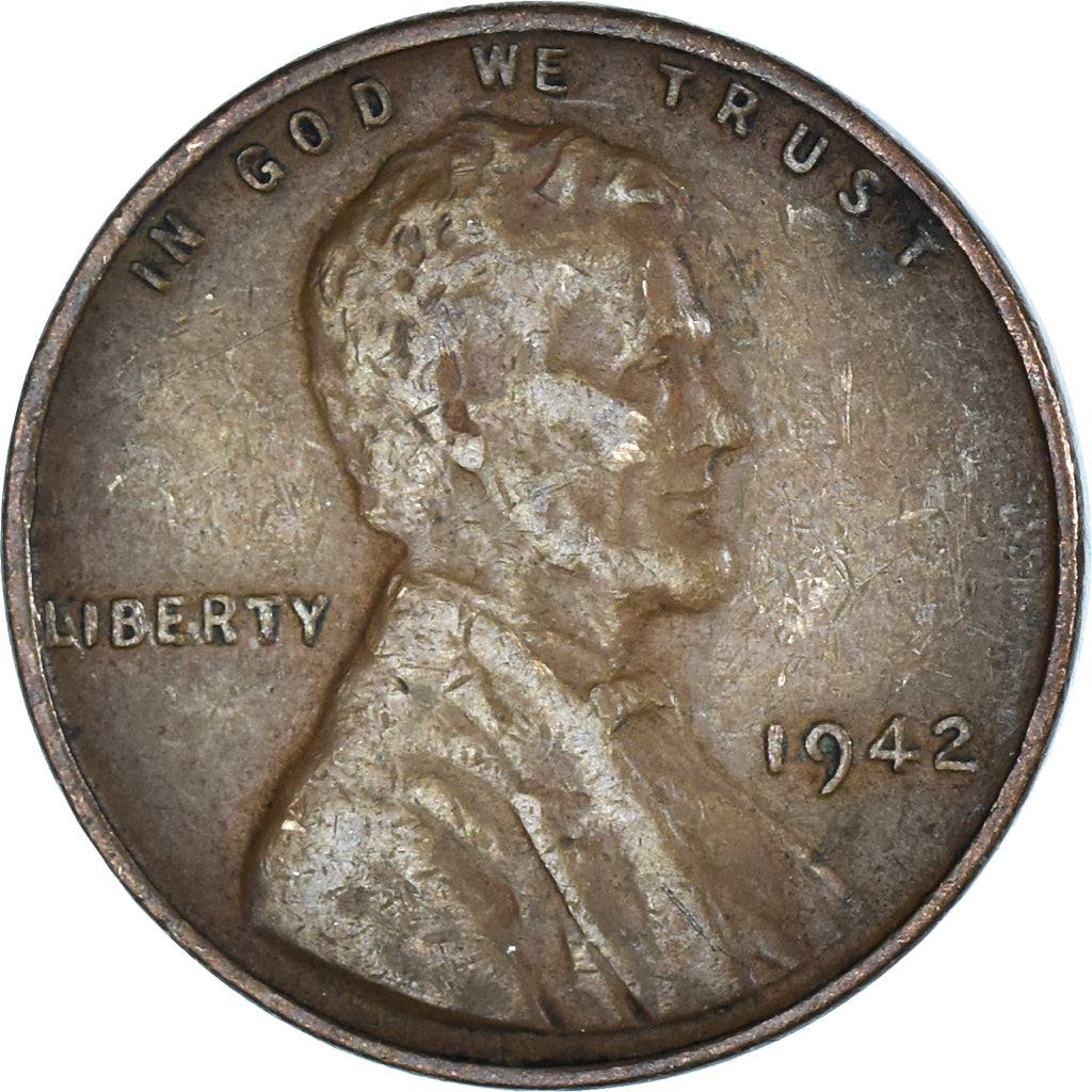 Moeda, Estados Unidos da América, Cent, 1942