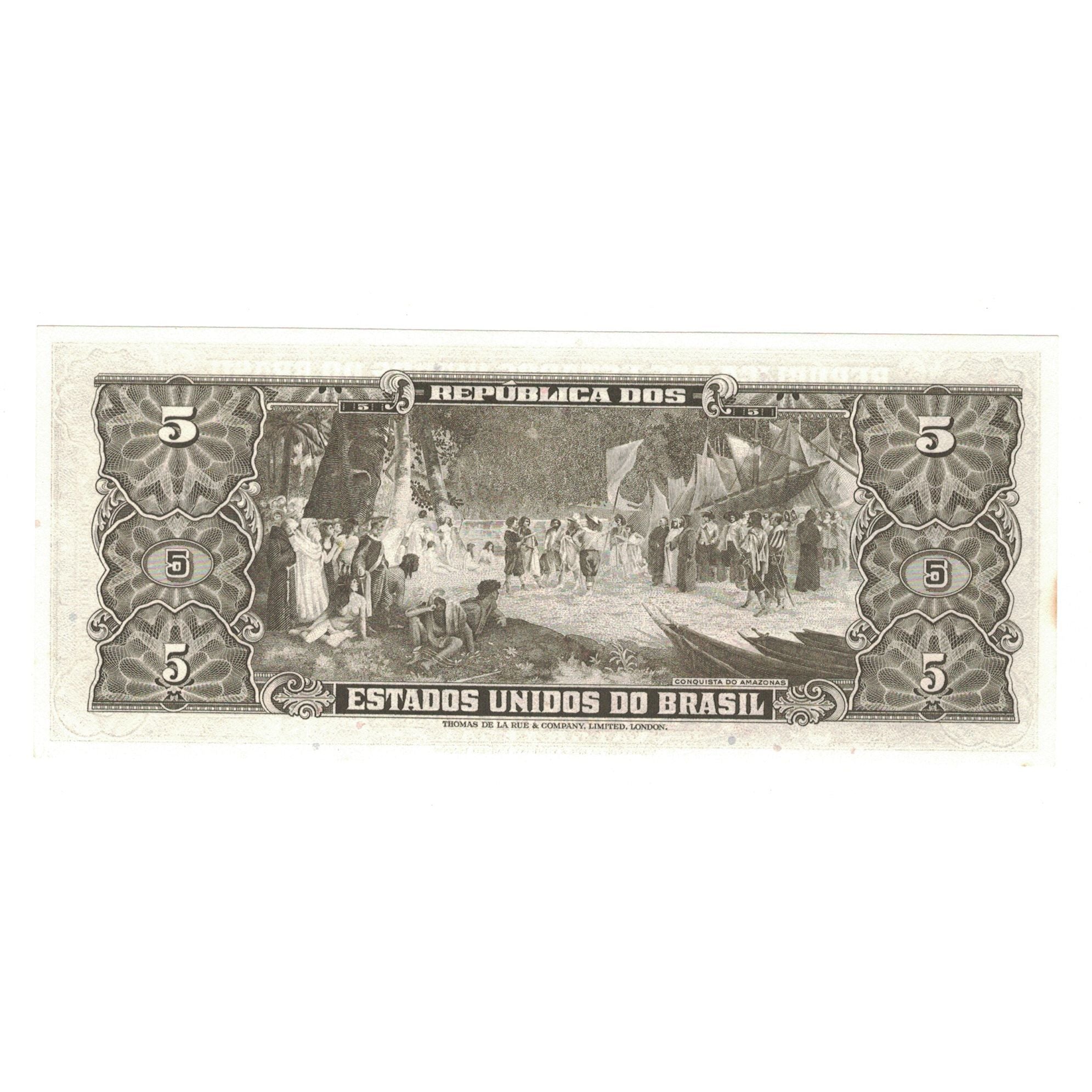 Biljet, Brazilië, 5 Cruzeiros, KM:176d, NIEUW